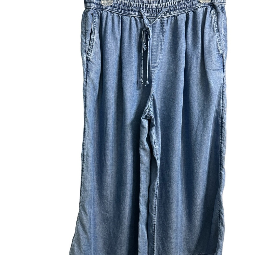 GAP (EUC) Draw String Wide Leg Capri Pant, Size Medium - Picture 3 of 7